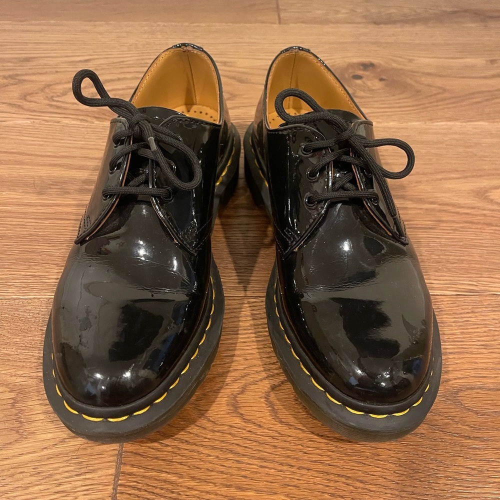 Dr. Martens low top patent leather